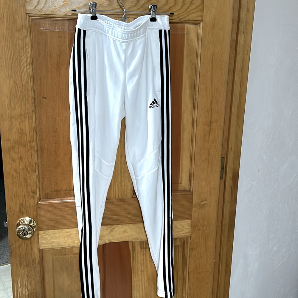 Adidas women’s white track pants.  Size XS.